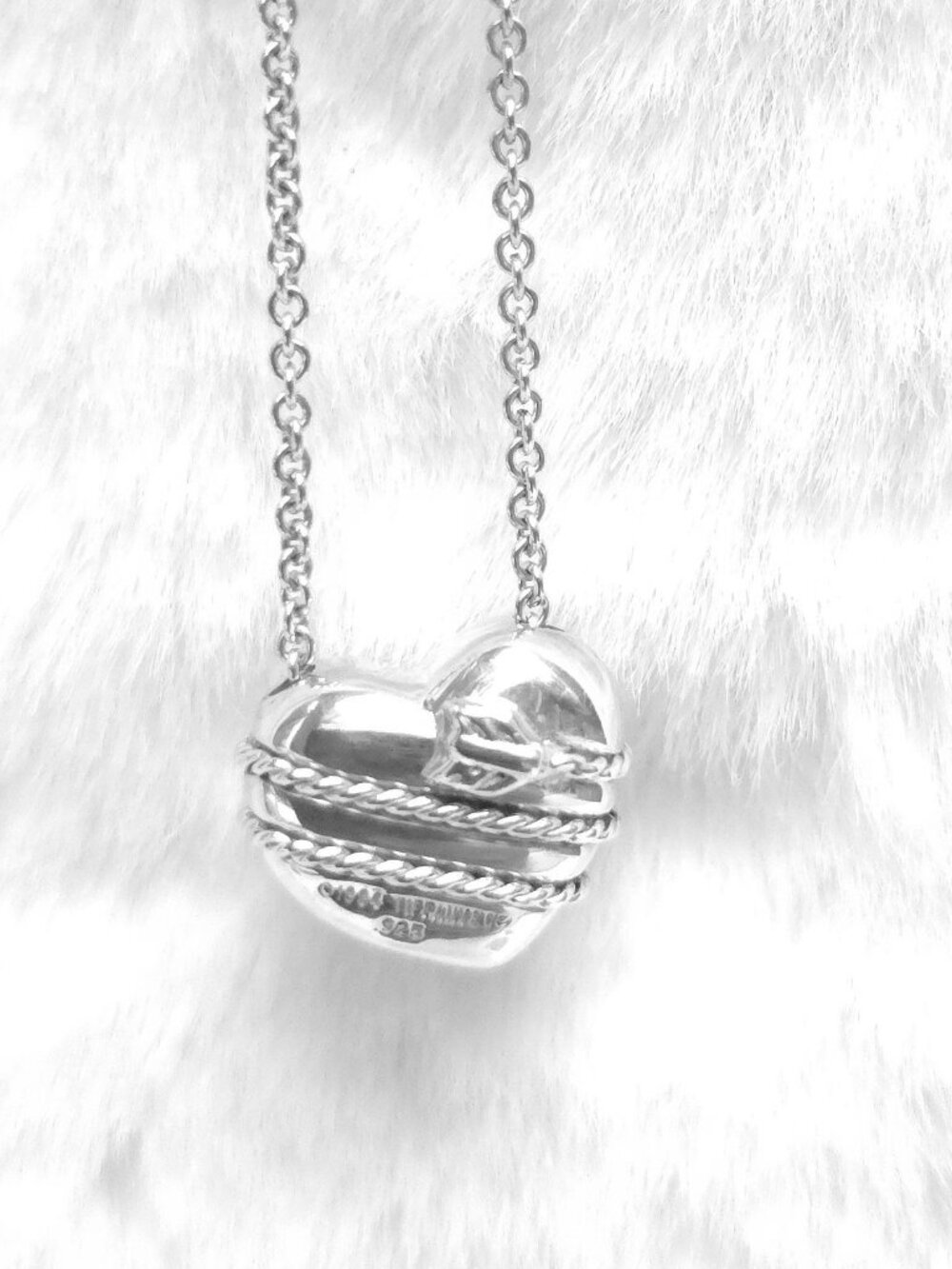 Authentic Tiffany & Co. Heart Arrow Pendant on 18" Chain - Picture 2 of 7